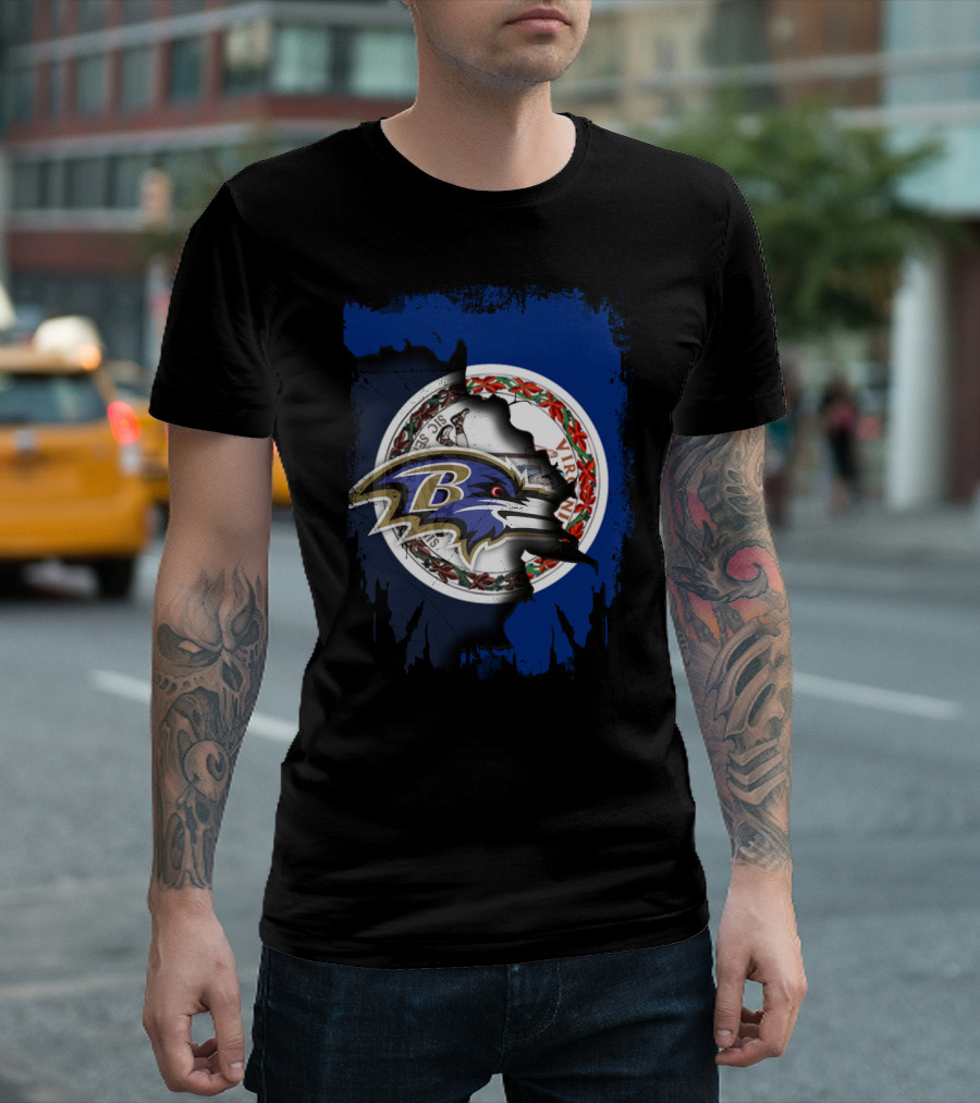 Baltimore Ravens Virginia State Pride Collaboration T-Shirt
