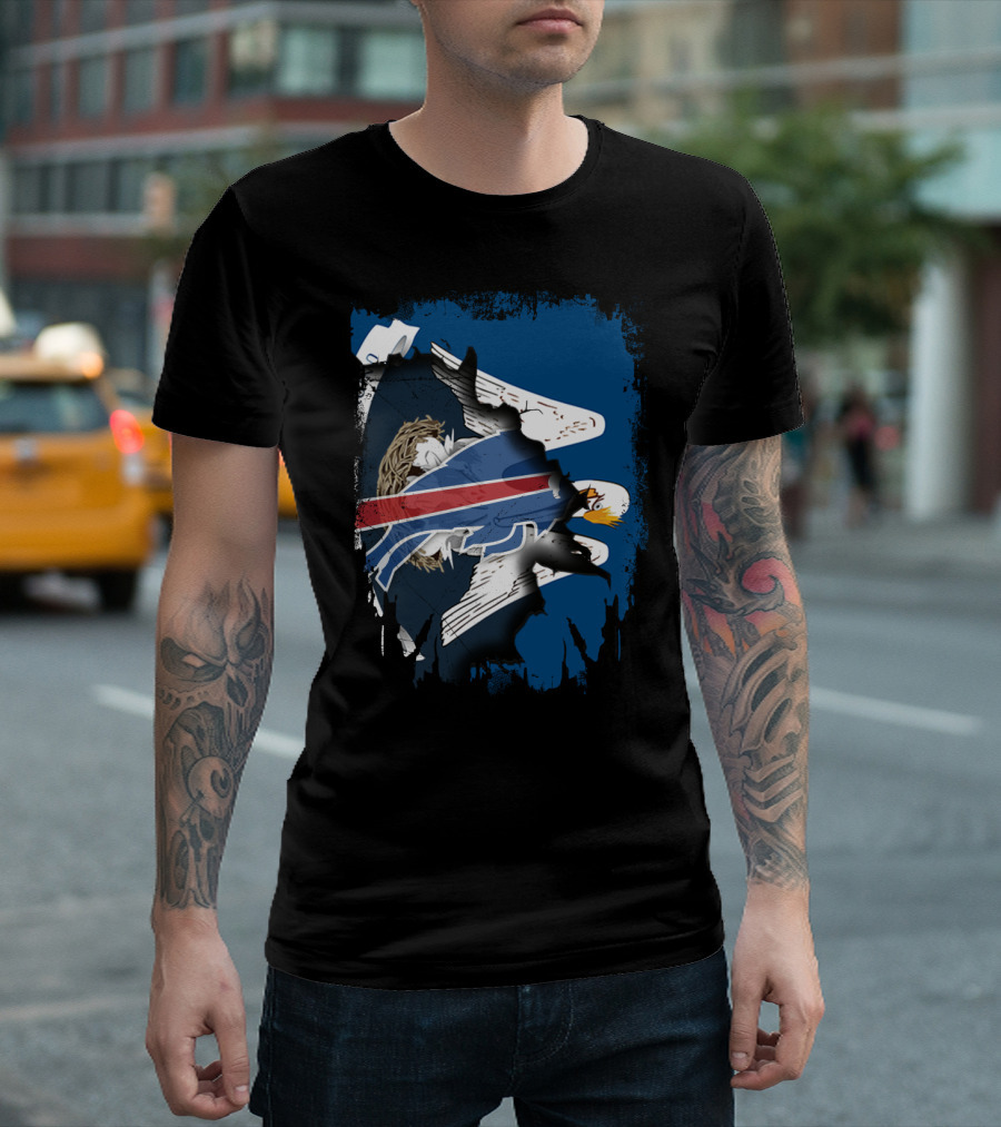 Together Louisiana With Buffalo Bills And Pelicans T-Shirt