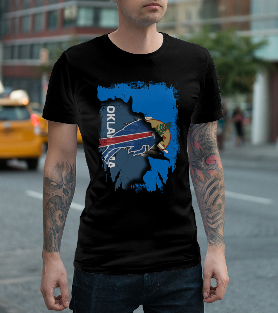 Oklahoma Torn Buffalo Bills Mashup T-Shirt