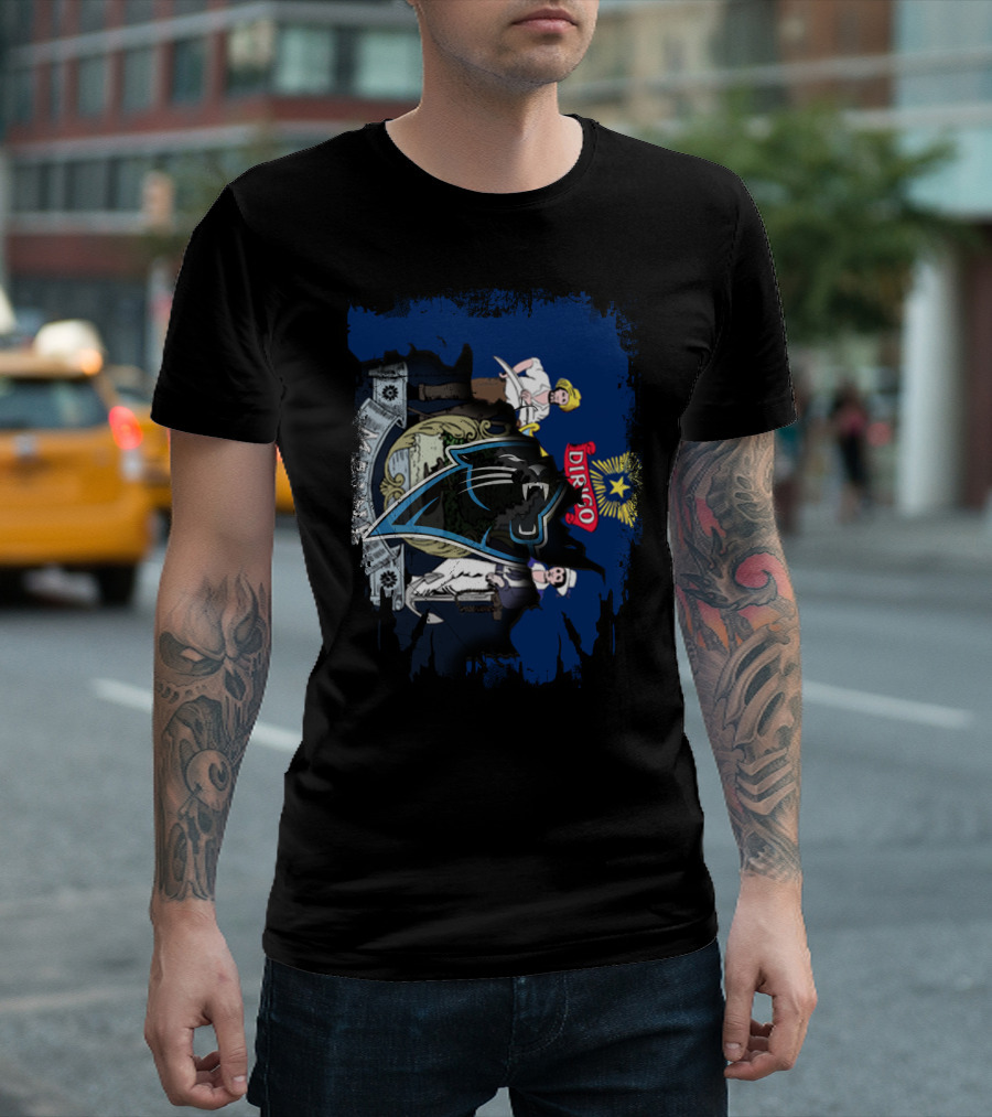 Maine Dirigo with Carolina Panthers Logo Integration T-Shirt