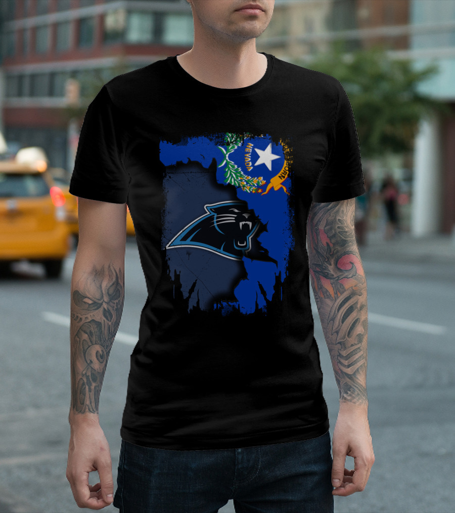 Nevada Panthers Collaboration With State Flag Elements T-Shirt
