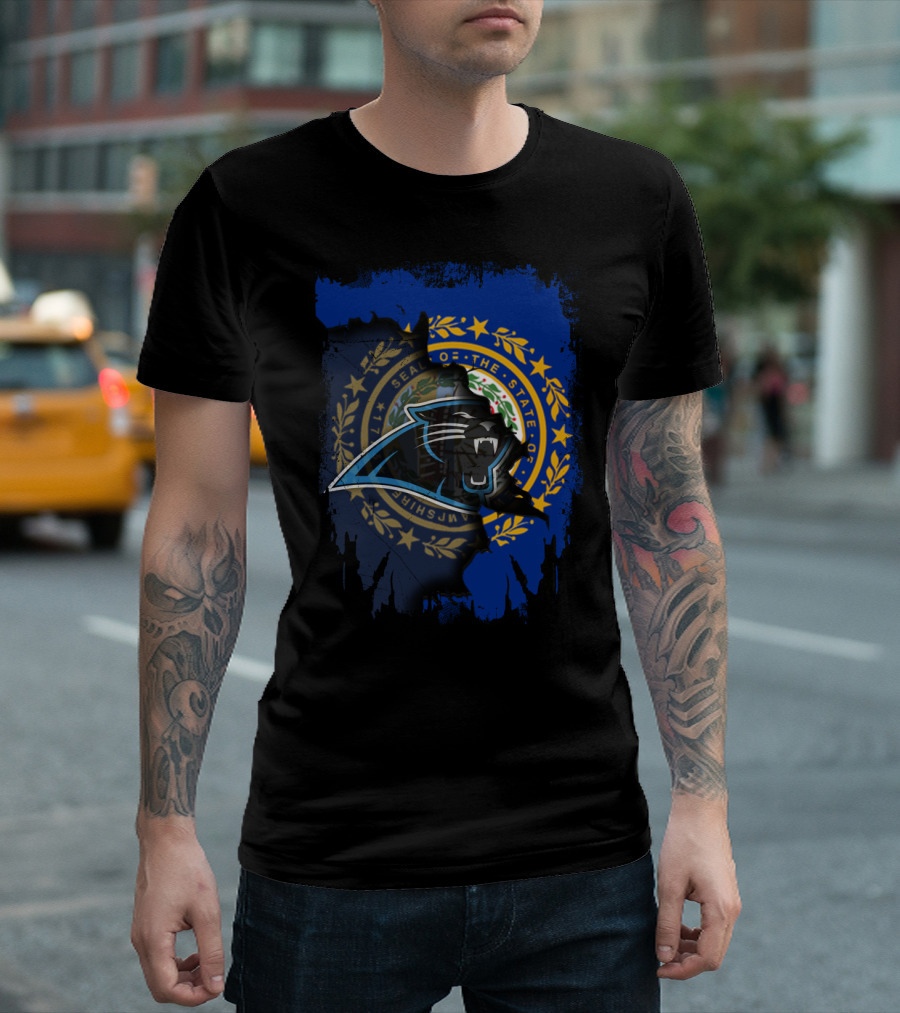 Together New Hampshire State Seal With Panthers T-Shirt