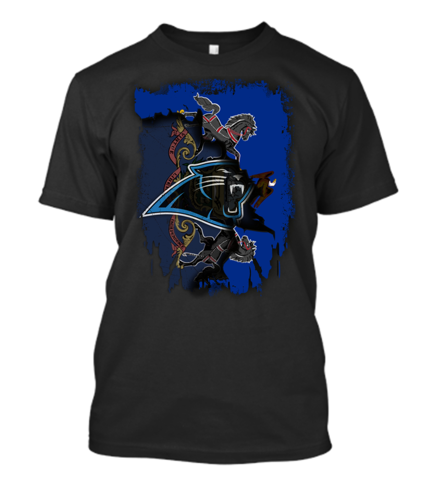 Together Pennsylvania With Panthers Emblem And Mythical Horses T-Shirt