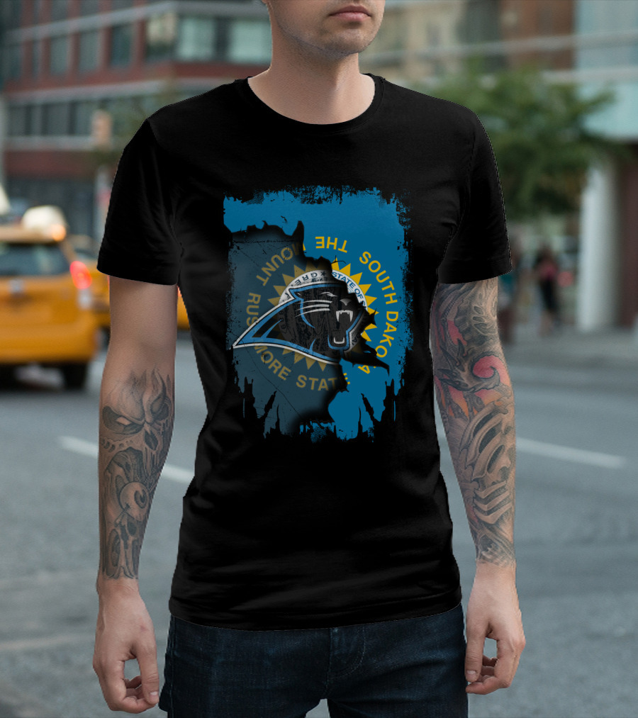 South Dakota Rushmore State with Panthers T-Shirt
