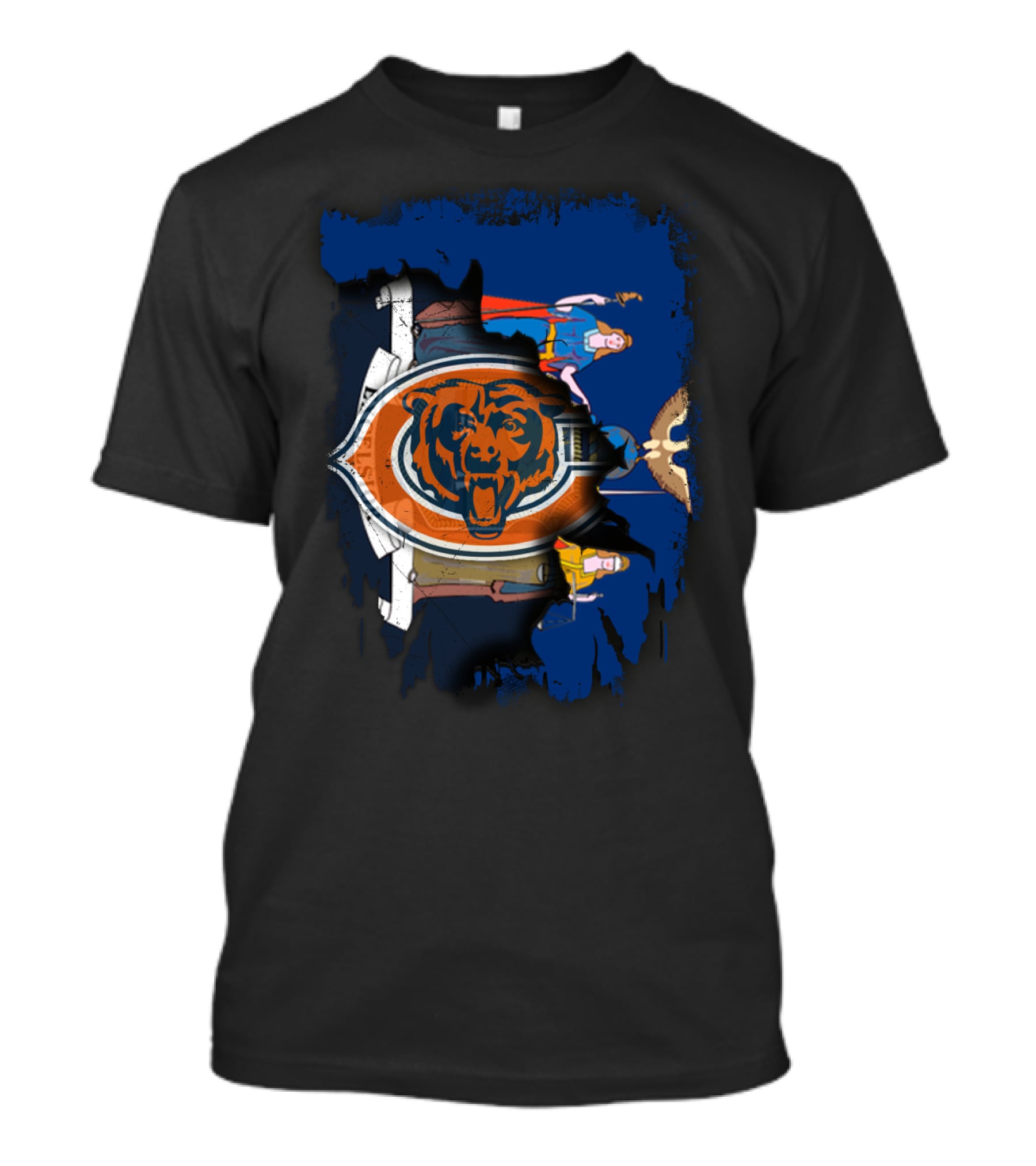 Chicago Bears Fans Unite With New York Spirit T-Shirt
