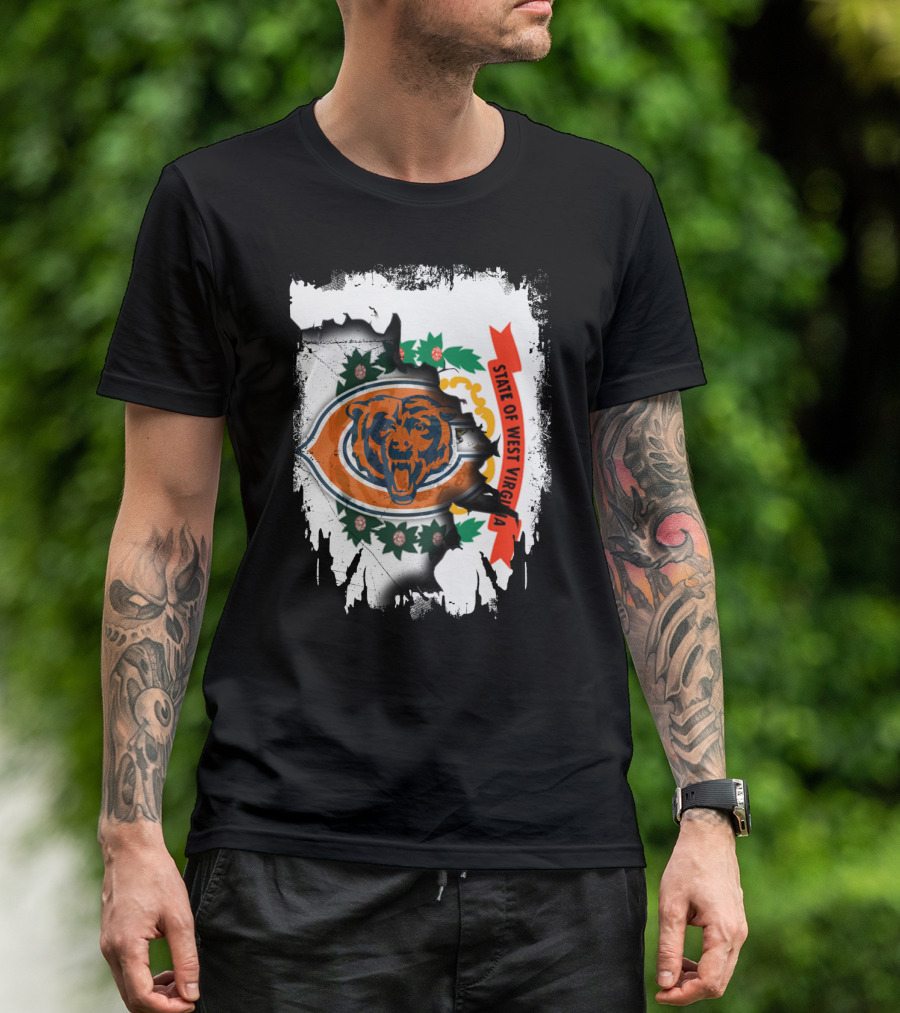 State Of West Virginia Bears Emblem T-Shirt