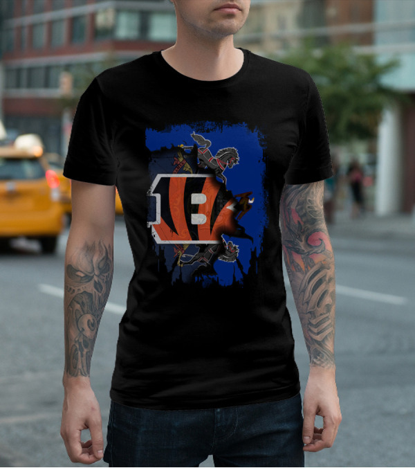 Pennsylvania Crest Merged With Bengals Logo Collaboration T-Shirt