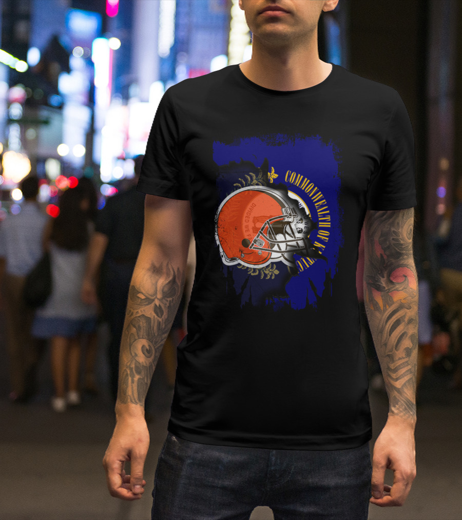 Commonwealth Of Kentucky Browns Helmet Together T-Shirt
