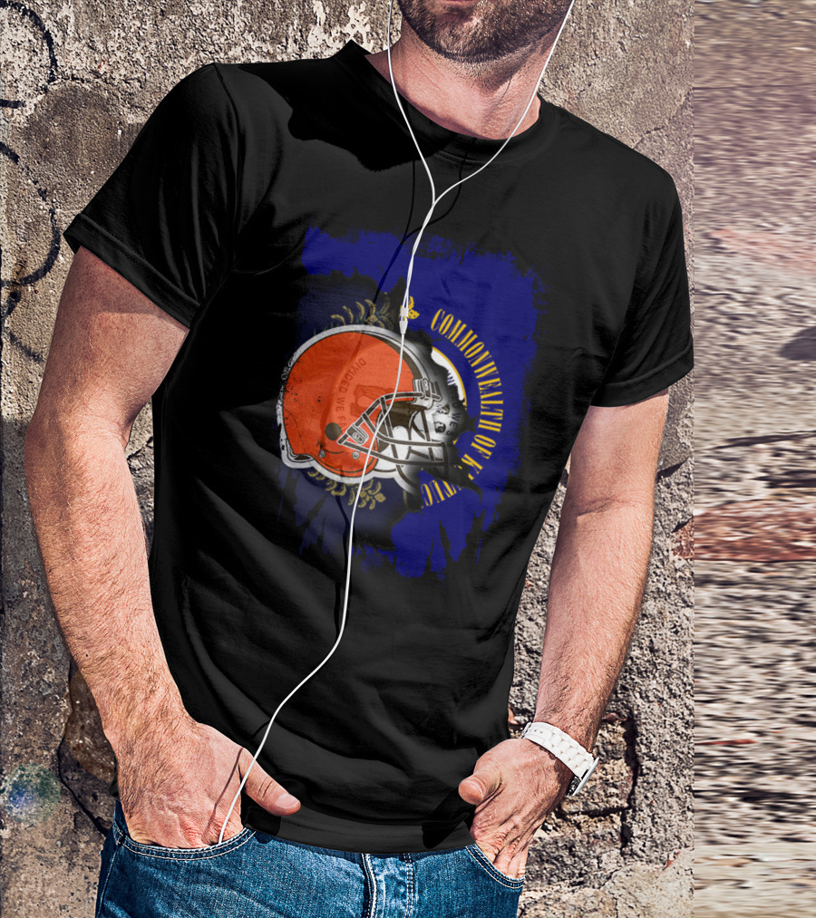 Commonwealth Of Kentucky Browns Helmet Together T-Shirt