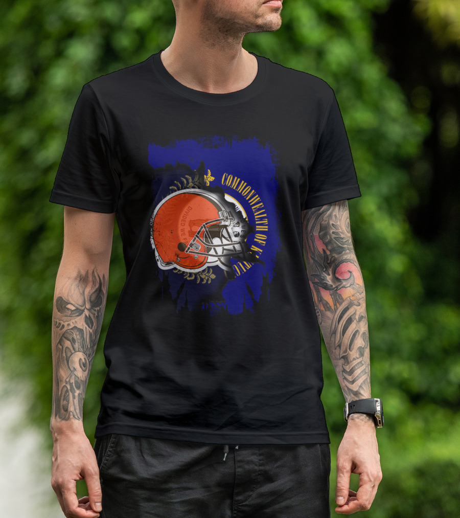 Commonwealth Of Kentucky Browns Helmet Together T-Shirt