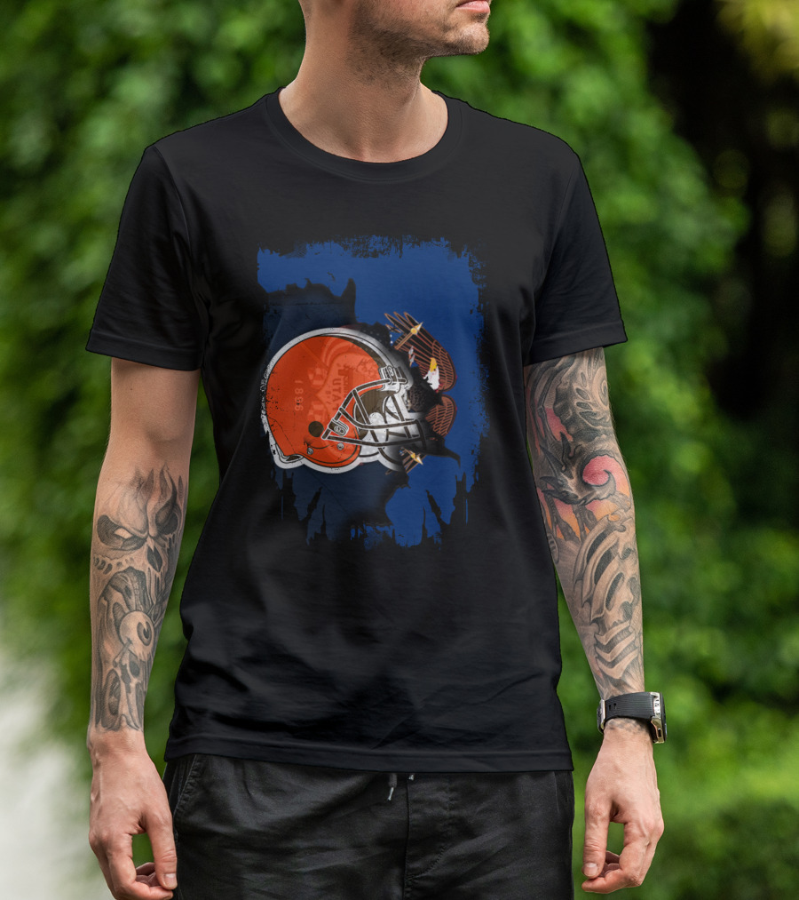 Together Utah Browns Helmet And Eagle T-Shirt