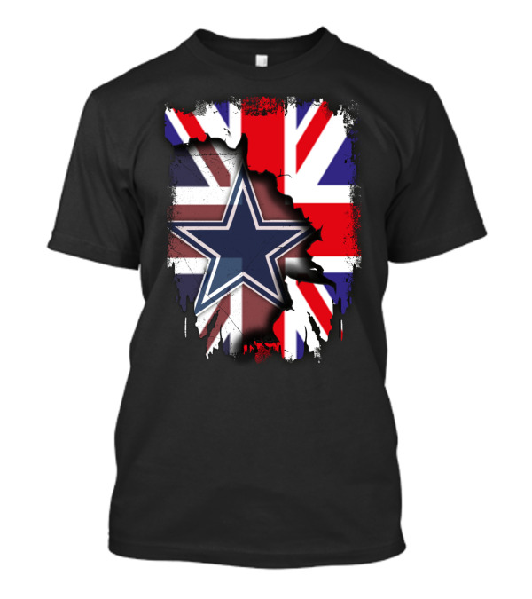 United Kingdom Dallas Cowboys Union Jack Star Combination T-Shirt