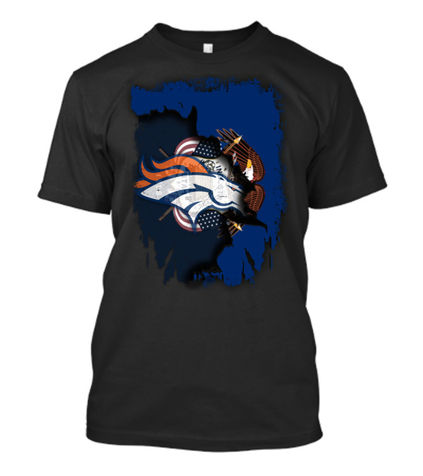 Together Utah With Broncos American Eagle And Flag T-Shirt