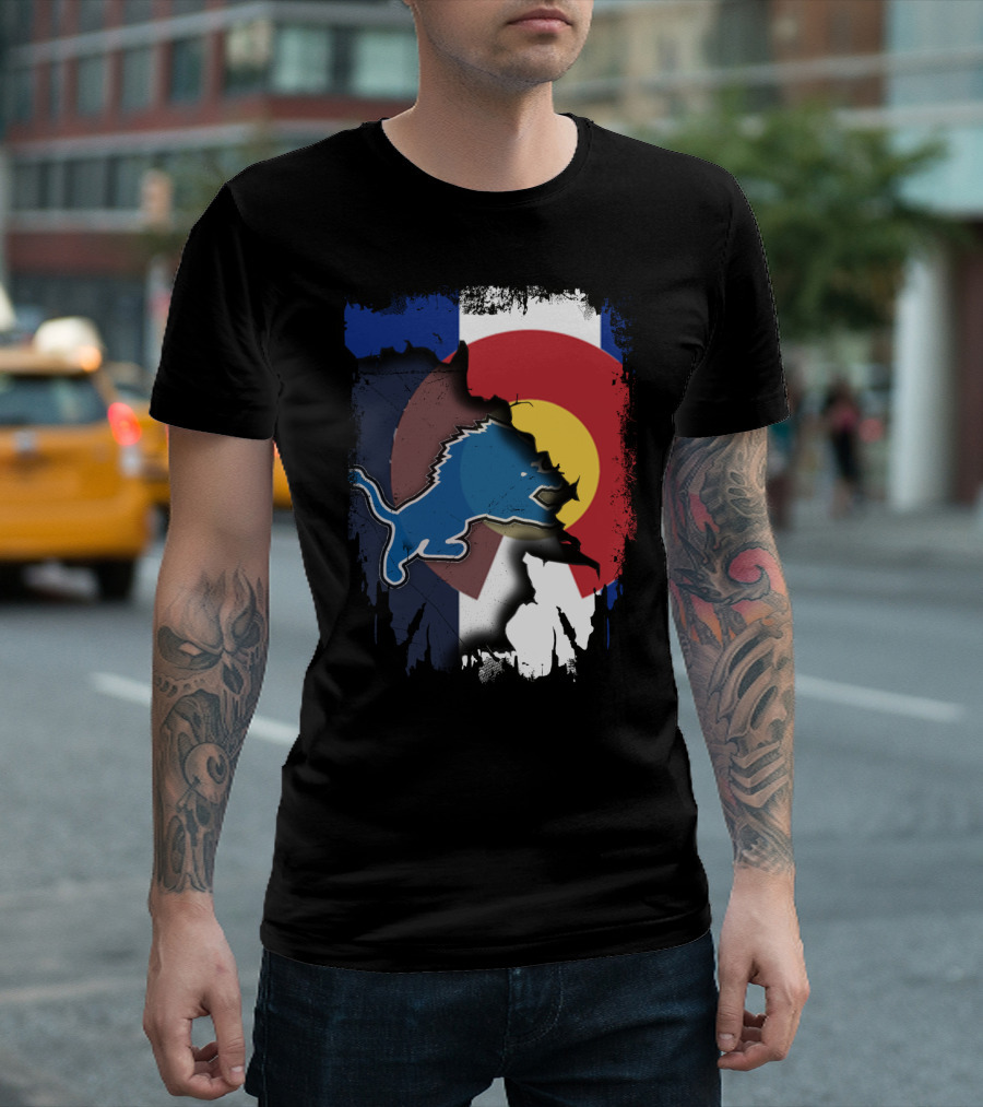 Together Colorado with Lions Detroit Pride Fusion T-Shirt