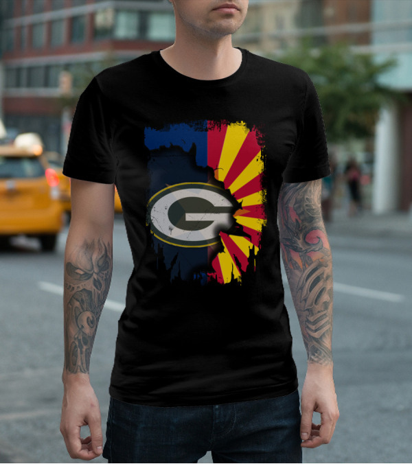Together Arizona Green Bay Packers Fusion T-Shirt