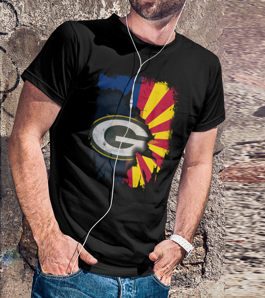 Together Arizona Green Bay Packers Fusion T-Shirt