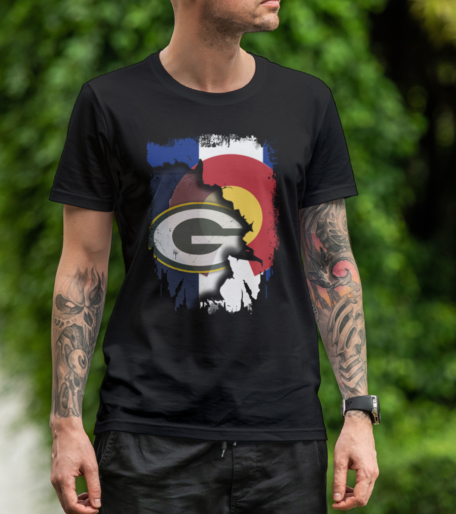 Packers And Colorado Flag Collaboration T-Shirt