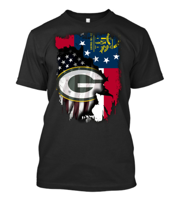 Together With Georgia State Flag And Packers T-Shirt