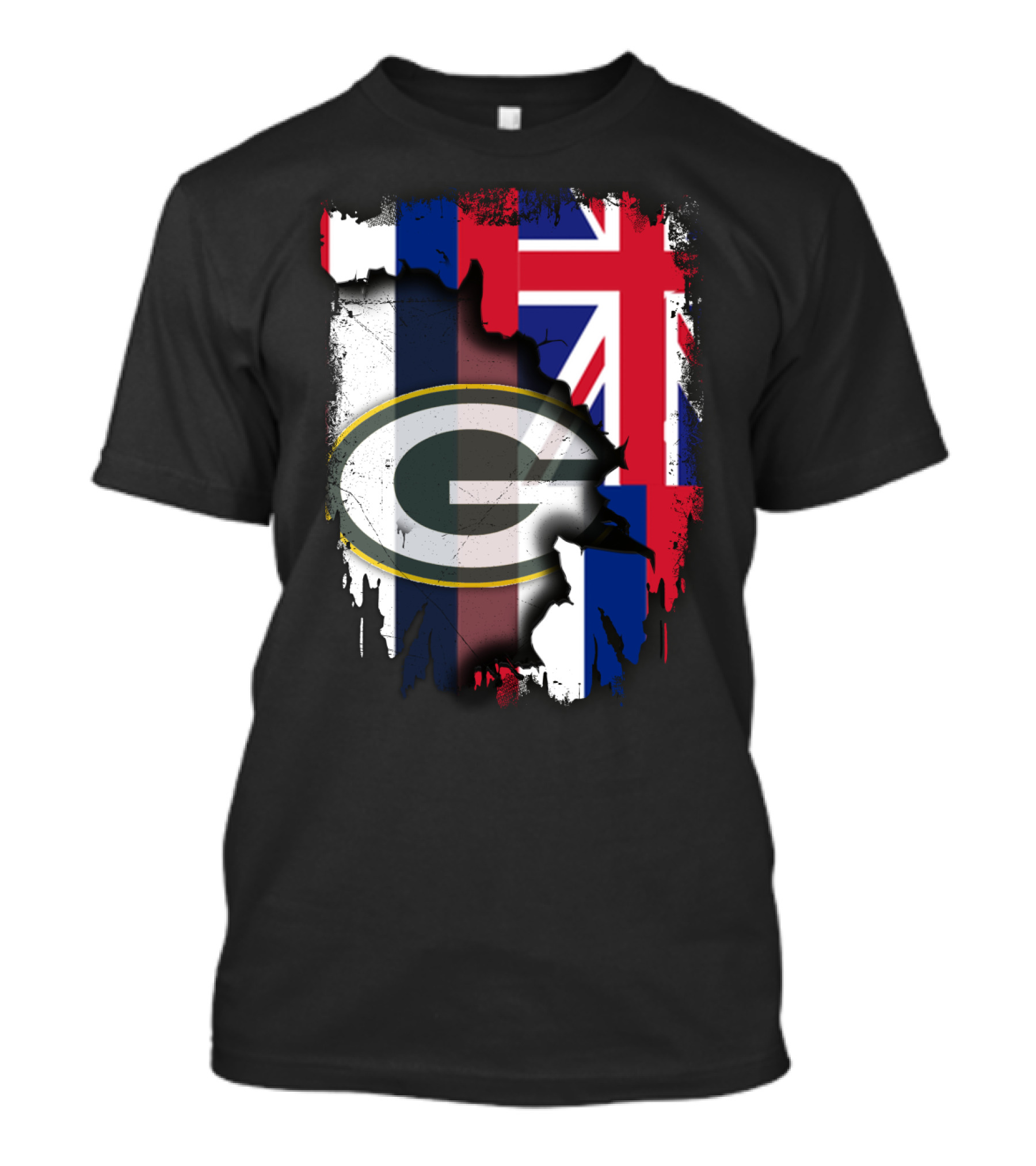 Together Hawaii With Packers G Logo Union Jack T-Shirt
