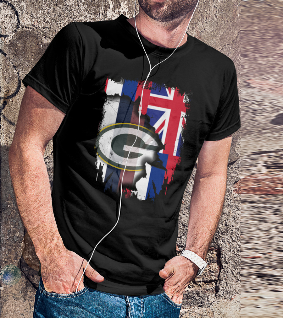 Together Hawaii With Packers G Logo Union Jack T-Shirt