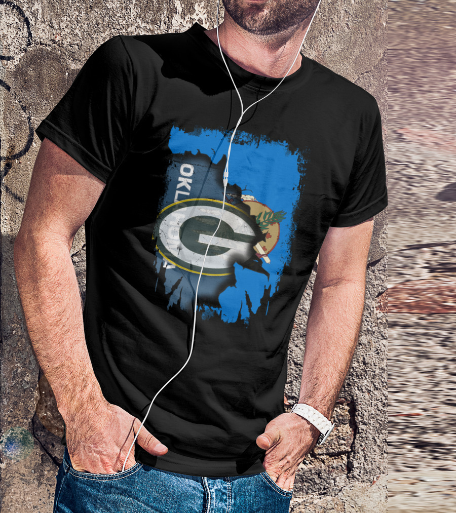 Oklahoma State With Green Bay Packers T-Shirt