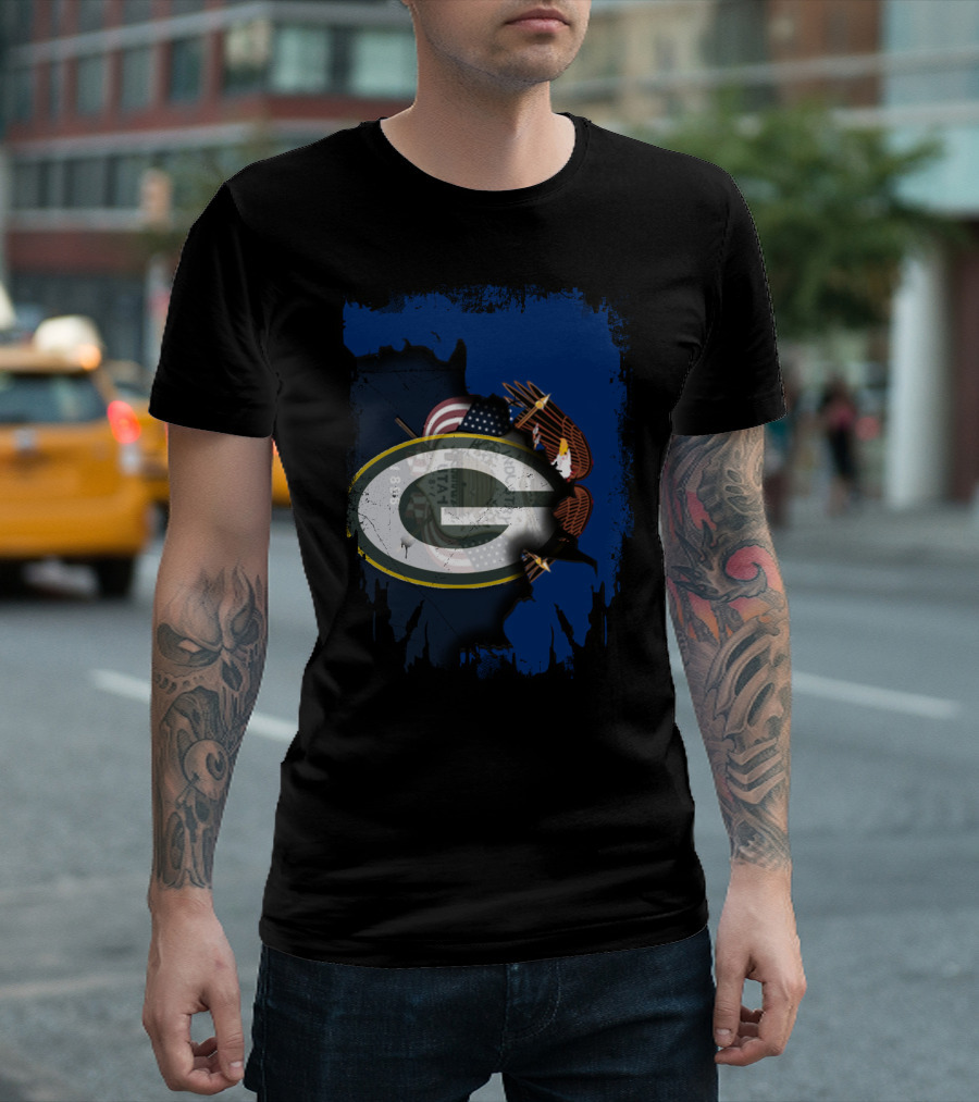 Packers Together Utah State Pride American Eagle Flag T-Shirt