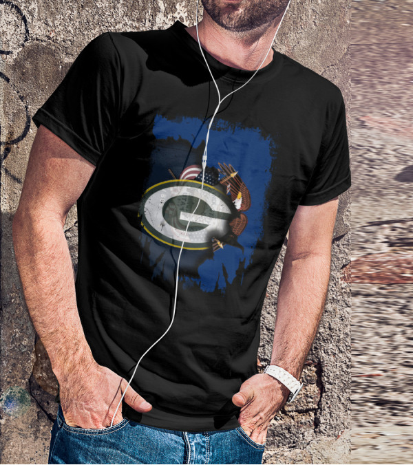 Packers Together Utah State Pride American Eagle Flag T-Shirt