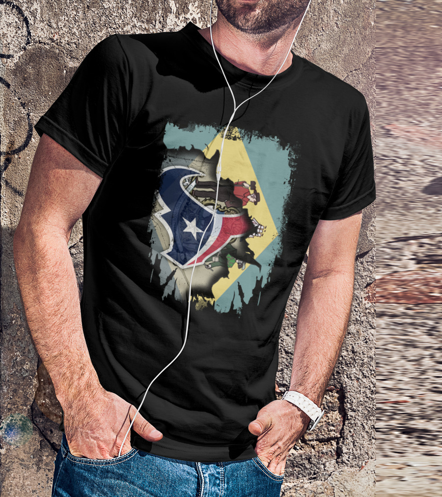 Together Delaware With Texans NFL Collaboration T-Shirt