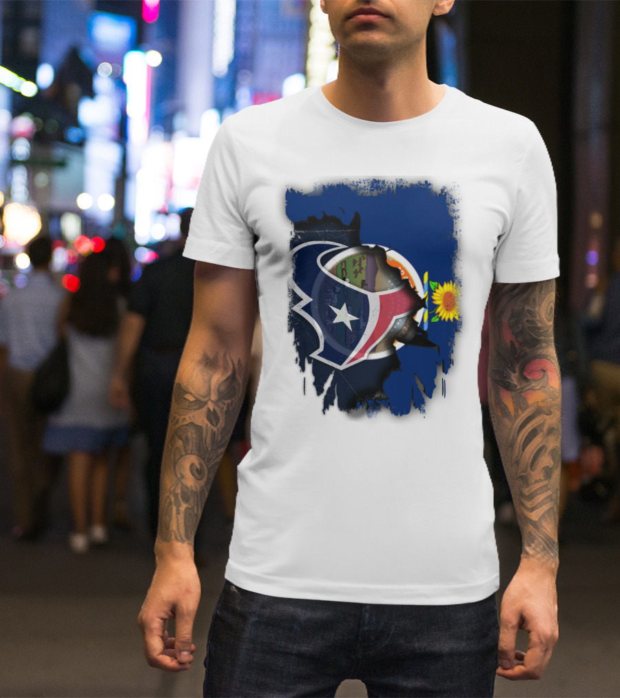 Kansas Sunflower With Texas Star Collaboration T-Shirt