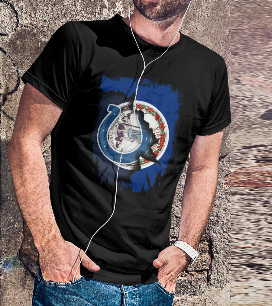 Together Virginia With Indianapolis Colts Seal Blend T-Shirt