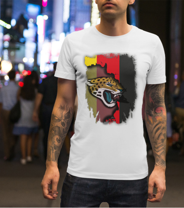 Germany Flag With Jaguars Logo Integration T-Shirt