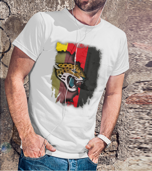 Germany Flag With Jaguars Logo Integration T-Shirt