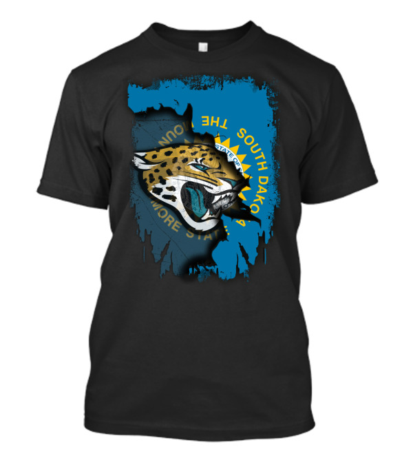 South Dakota State With Jaguars And Flag T-Shirt