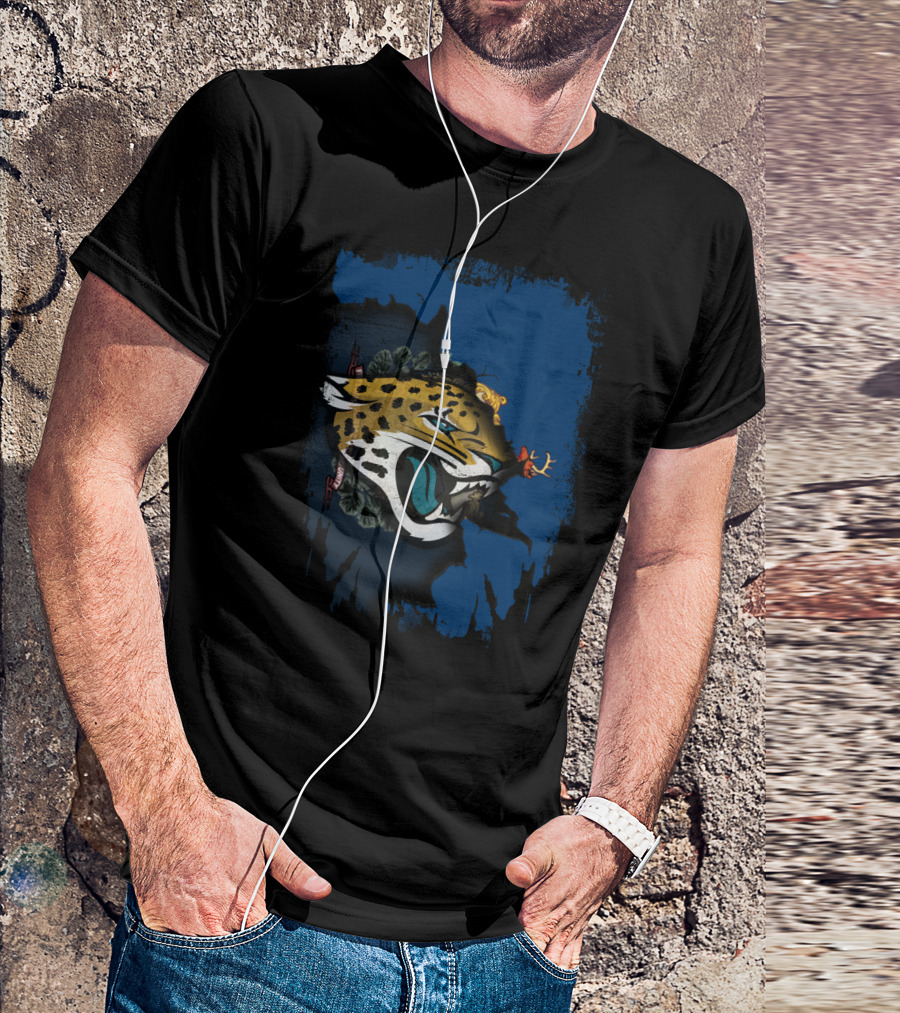 Together Vermont Featuring Jaguar Logo And State Map Elements T-Shirt