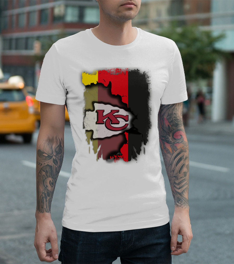 Germany Unity Kansas City Chiefs Flag Mashup T-Shirt