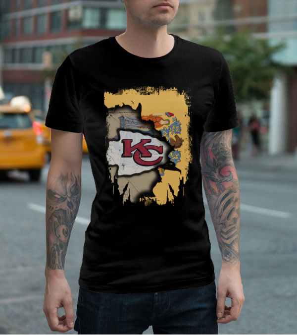 New Jersey And Kansas City Chiefs Together T-Shirt