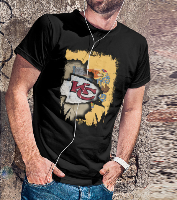 New Jersey And Kansas City Chiefs Together T-Shirt