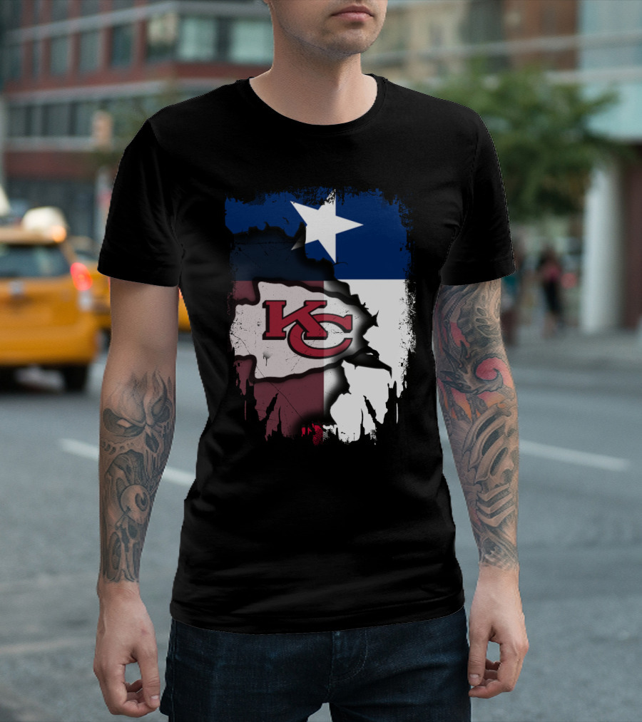 Texas Chiefs Star Flag Chiefs T-Shirt