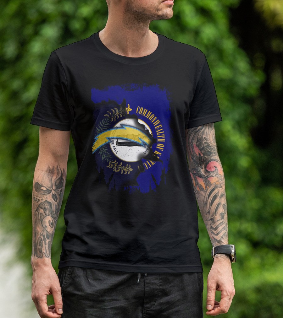 Commonwealth Of Kentucky Chargers United We Stand T-Shirt