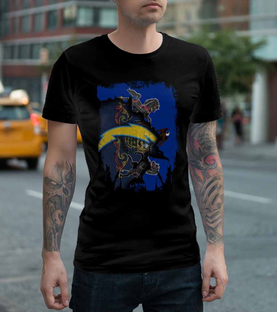 Together Pennsylvania State Coat Of Arms With Chargers T-Shirt