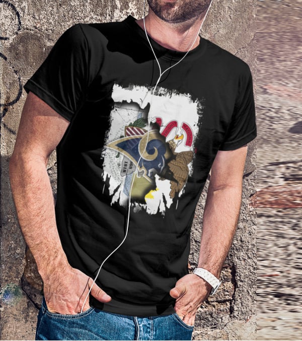 Together Illinois Rams Heritage Vintage Emblem T-Shirt