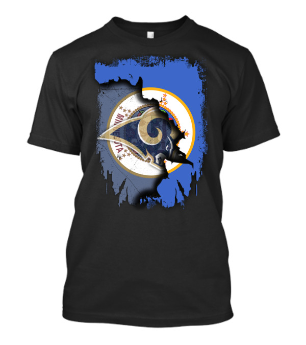 Together Minnesota Rams With State Seal Emblem T-Shirt