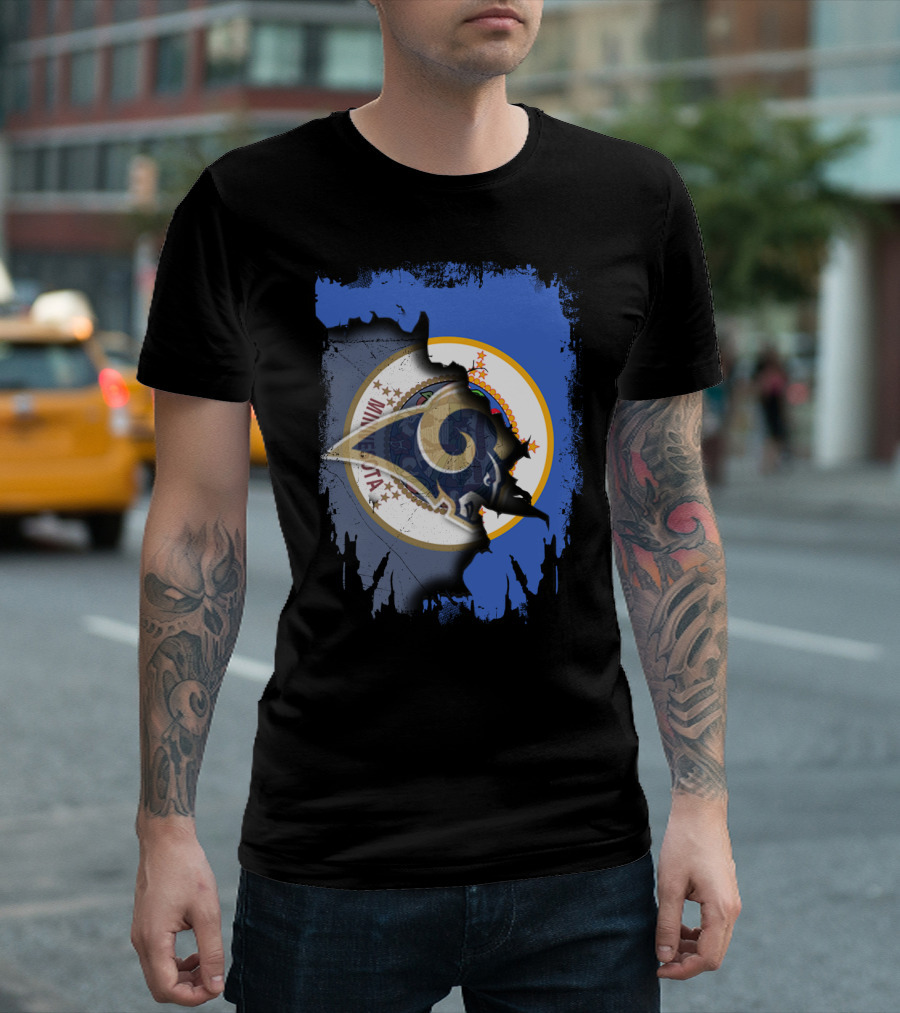 Together Minnesota Rams with State Seal Emblem T-Shirt