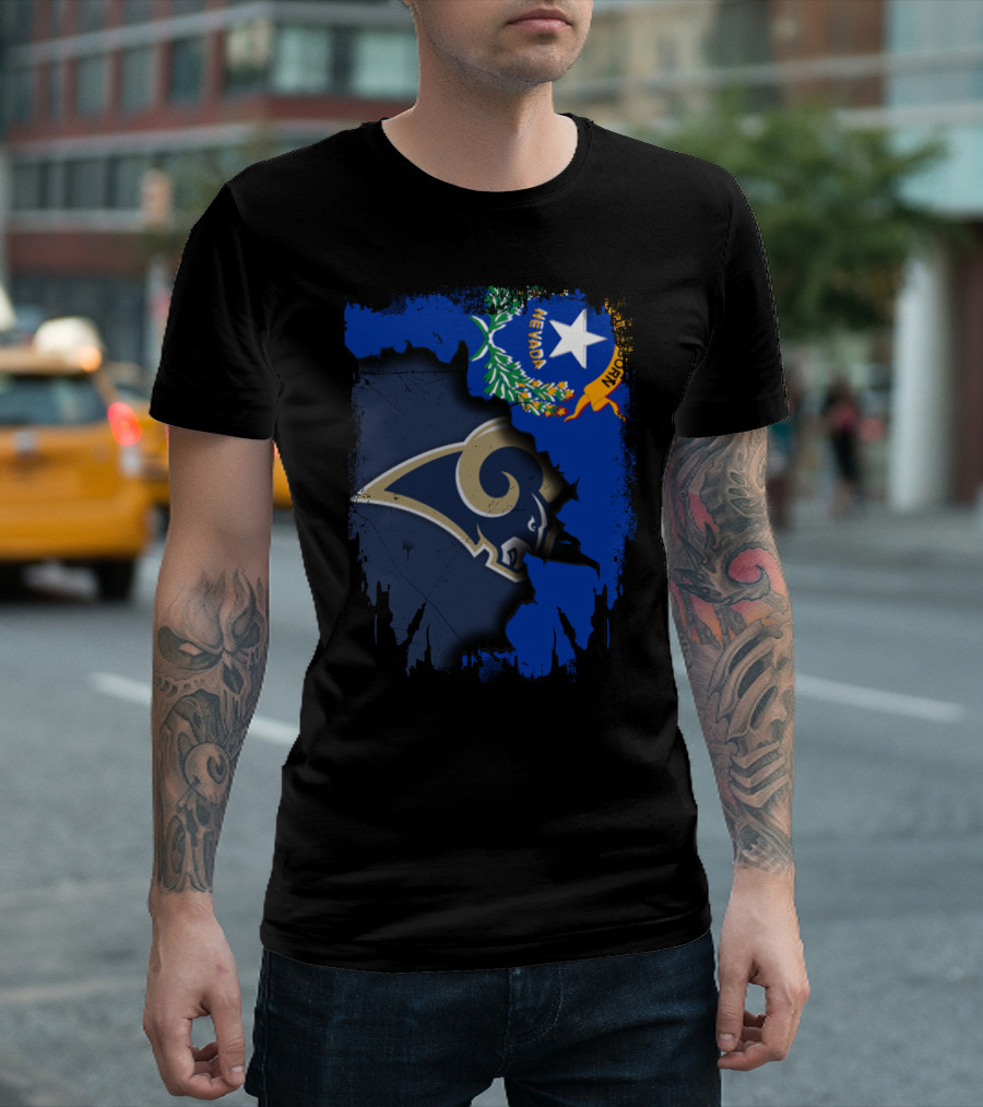Nevada Pride with Rams Logo Integration T-Shirt