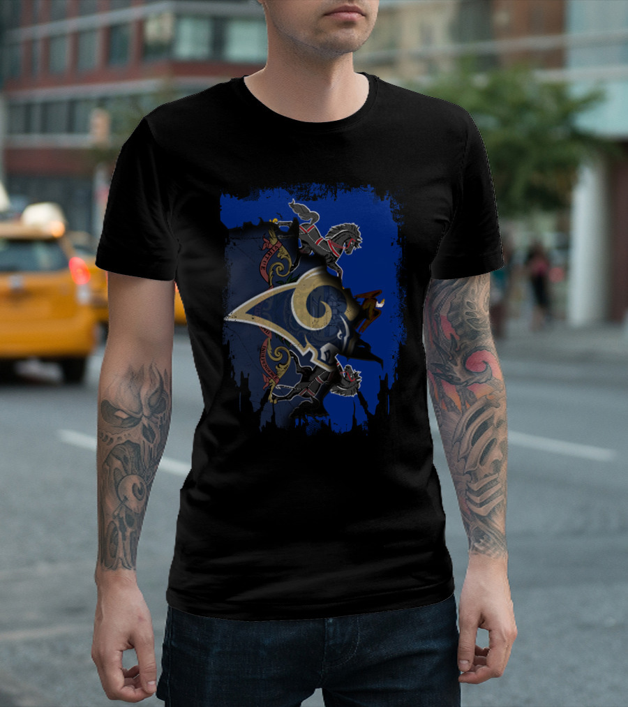 Pennsylvania Together With Rams Football Lions Crest T-Shirt
