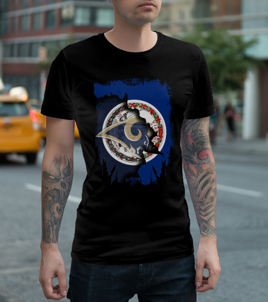 Virginia State Seal Overlaid with Rams T-Shirt