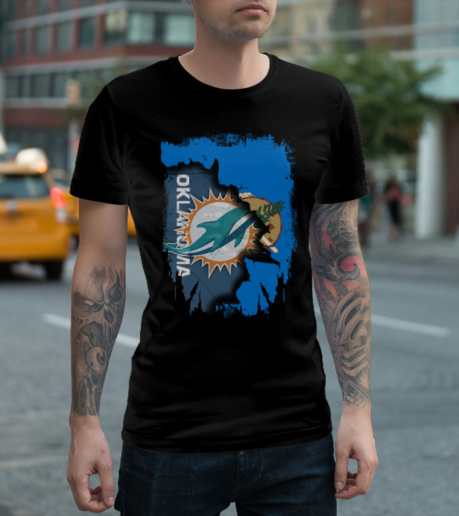 Oklahoma and Miami Dolphins Fusion T-Shirt