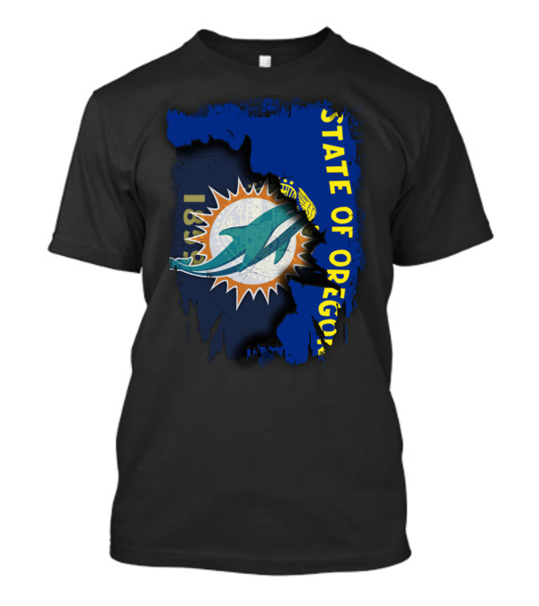 State Of Oregon Dolphins 1961 T-Shirt