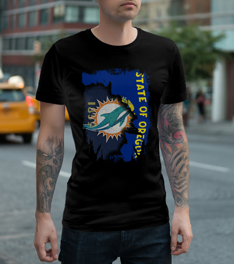 State Of Oregon Dolphins 1961 T-Shirt