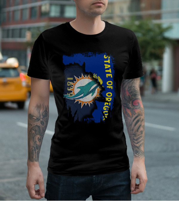 State Of Oregon Dolphins 1961 T-Shirt